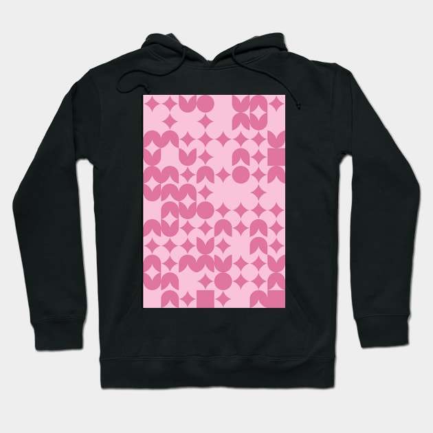 Valentines Day Geometric Pattern - Flowers #9 Hoodie by Trendy-Now